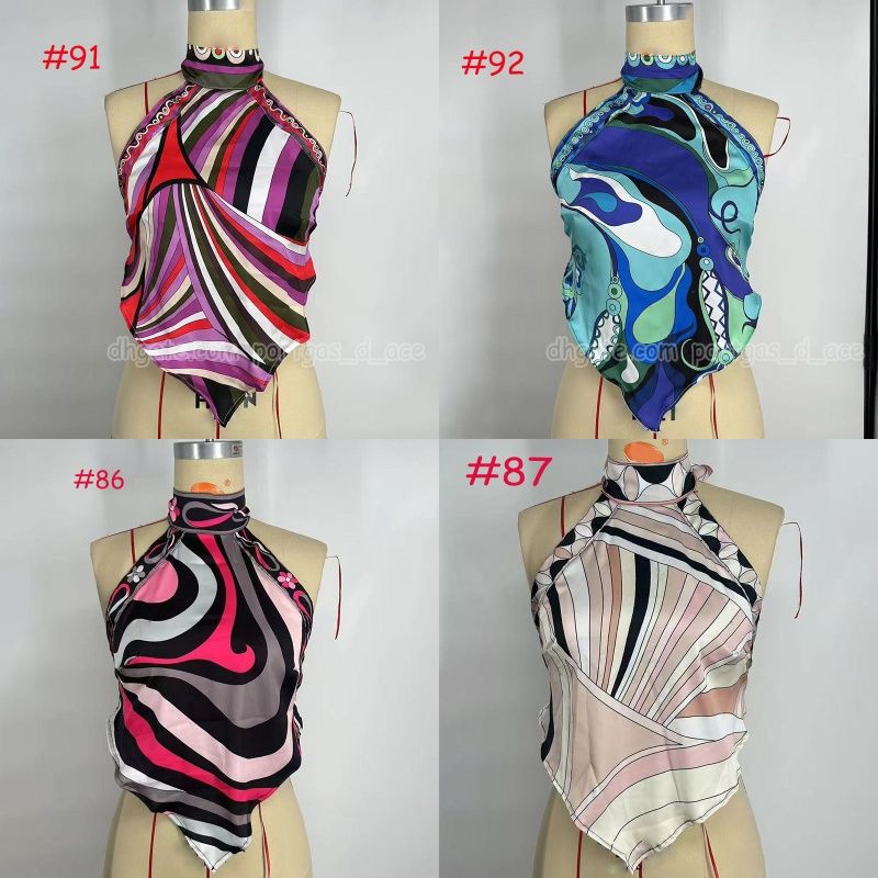 Mixed Prints Bikini Swimwear Headband Scarf Designer Women Sexy V Neck Swimsuits Sarong Skirt Halter Sleeveless Beachwear Beach Holiday Bathing Suits Swimsuit - 3 of 8