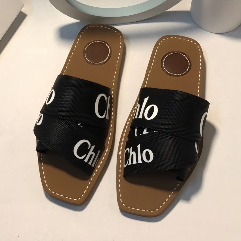 Free Shipping Designer chloshoes chlosaddle choe sandals slides clogs heels slippers woody claquette sliders sandles shoes for mens d h gate womens sandale - 4 of 9