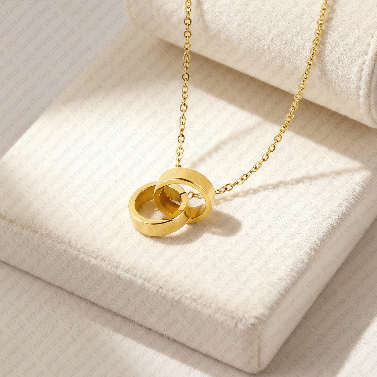 love necklace luxury jewelry designer necklace for woman circle pendant necklace with diamond 45cm screw necklace cross stone stainless steel necklace womens gift - 5 of 9