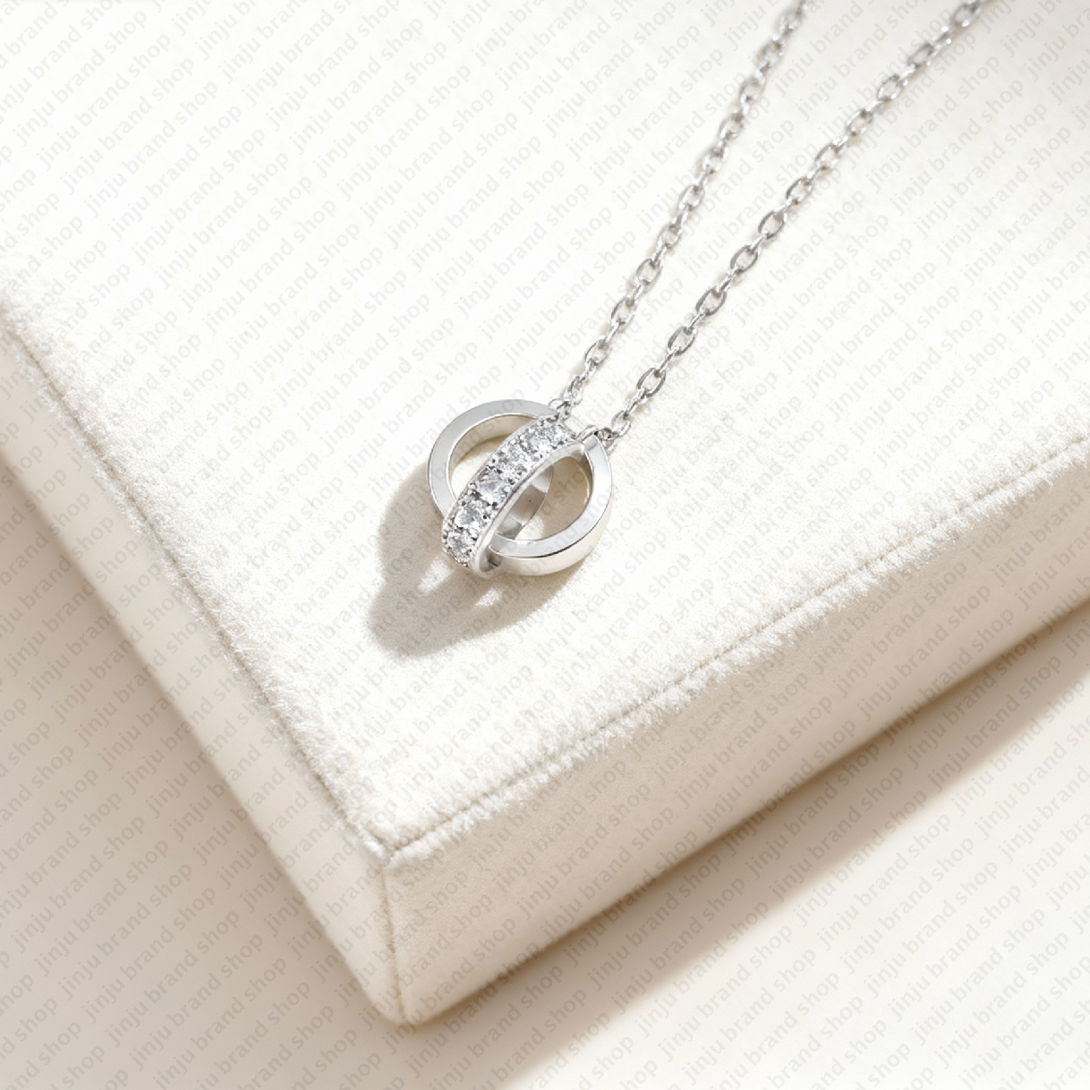 love necklace luxury jewelry designer necklace for woman circle pendant necklace with diamond 45cm screw necklace cross stone stainless steel necklace womens gift - 6 of 9