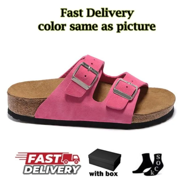 With Box Designer Clogs Sandals clog Slippers Cork Flat High Quality Fashion Summer Genuine Leather Slide Favourite Beach Casual Shoes Women Men 35-45 - 5 of 8