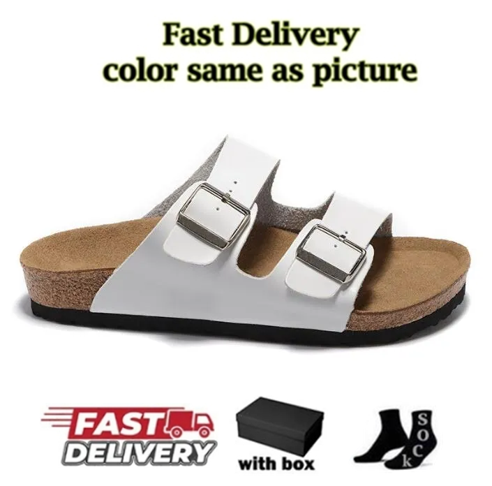 With Box Designer Clogs Sandals clog Slippers Cork Flat High Quality Fashion Summer Genuine Leather Slide Favourite Beach Casual Shoes Women Men 35-45 - 4 of 8