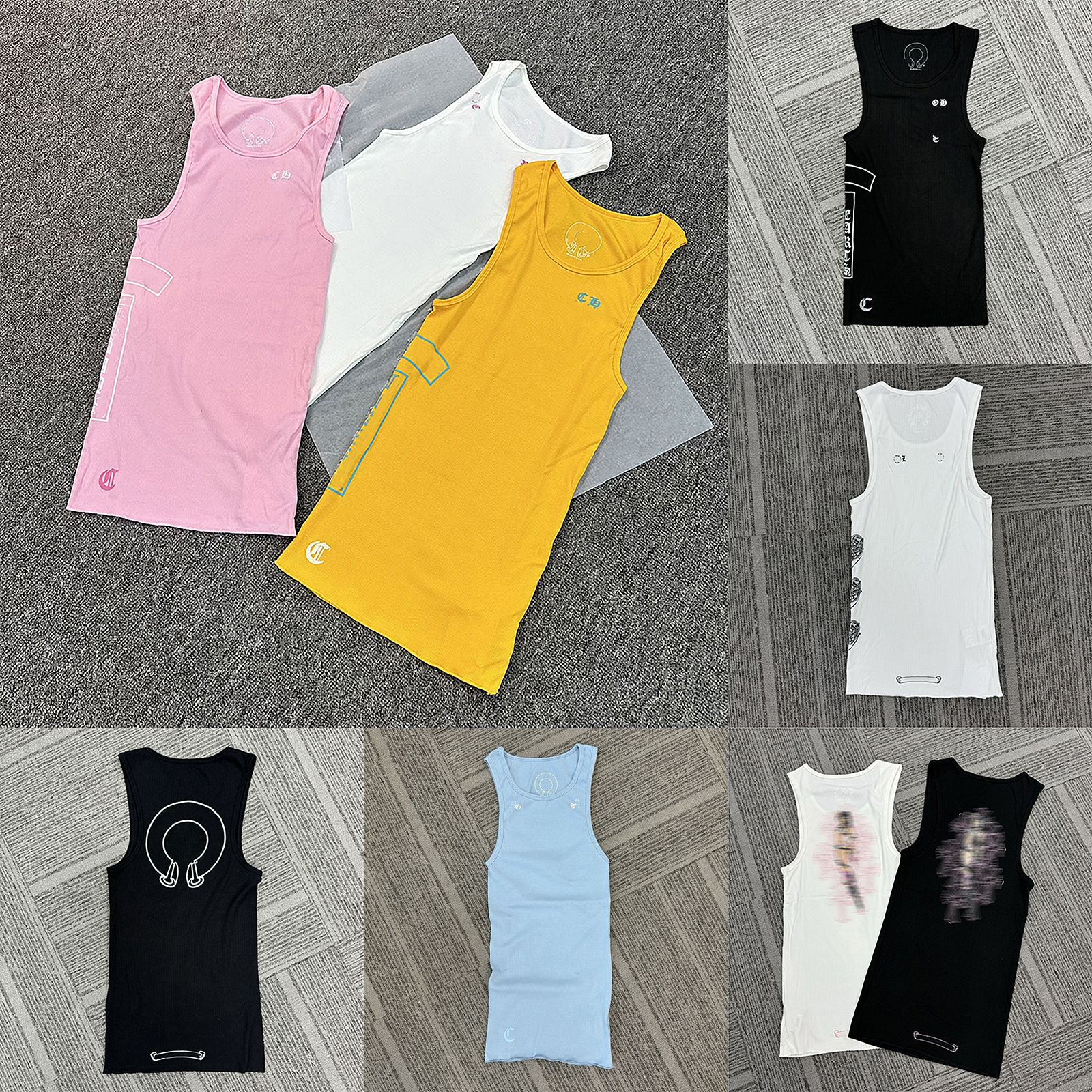 Designer Womens Tank Top Letter Pattern Print Cotton Vest Luxury Summer Casual Slim Sleeveless Vest Top for Women - 2 of 9