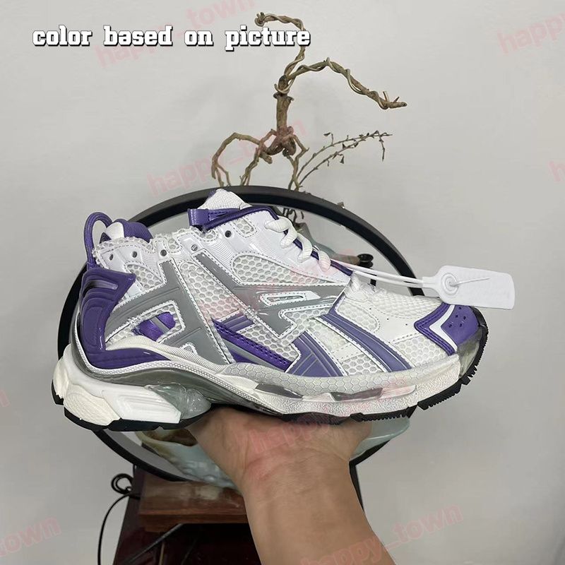 designer shoes runner sneakers Track Casual 7.0 7.5 For Men Women Luxury Sneaker Hiking Shoes Dark Grey Black Silver Pink White Red Platform Paris Shoe Size 35-46 - 4 of 8