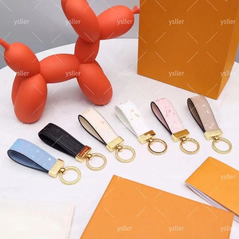 2025 DRAGONNE KEY HOLDER Accessories Designer Floral Canvas Keychain Car Key Chain Ring Charm Pochette Accessoires Name Tag Hot Stamping Stamp 5JL8 - 2 of 6