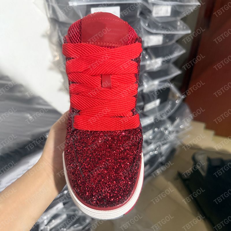 Designer Comfortable Platform Casual Shoes with Rubber Sole for Men and Women MA-1 Sneakers Crystal Embellished Genuine Leather Sneakers 973 - 5 of 8