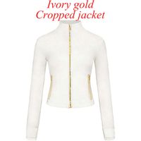 1 pc Ivory Gold cropped jacket