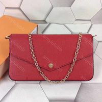 red embossed leather