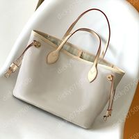 Shopping bag White checked white inside