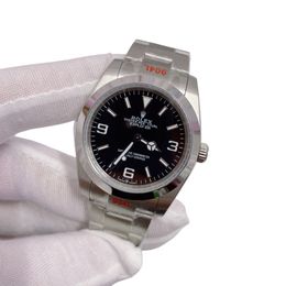 U1 Rolex Explorer Upgraded Jubilee Strap Automatic Stainless Steel Watch Bezel Men's Watch Sapphire Glass Case New Black Case - denook
