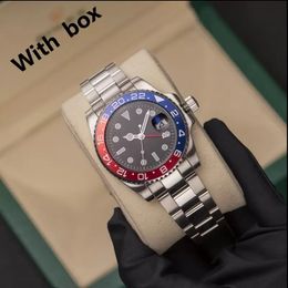 ZDR Mens Watches 40mm Automatic Mechanical Watch Full 904L Stainless Steel Blue Black Ceramic Sapphire Glass WristWatches Super luminous montre de luxe watch - denook