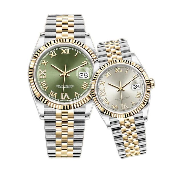 ZDR-women watch 2813 movement 31mm quartz 36mm automatic stainless steel Couples watches waterproof Wristwatches Luminous montre de luxe gifts - Watches - denook