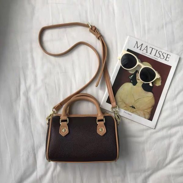Wholesale new mini boston bags Canvas genuine leather lady messenger bag phone purse fashion satchel nano pillow shoulder bag handbag - Bags, Luggage & Accessories - denook