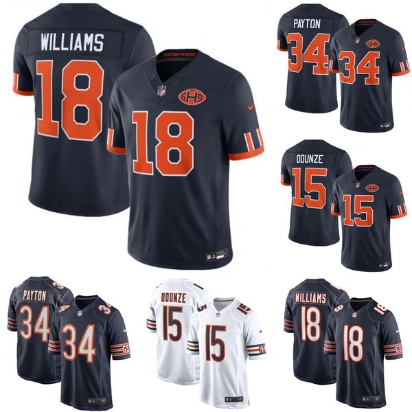 Men's Chicago Bears Caleb Williams Navy Player Game Jersey Custom Available S 6XL - Sports & Outdoors - denook