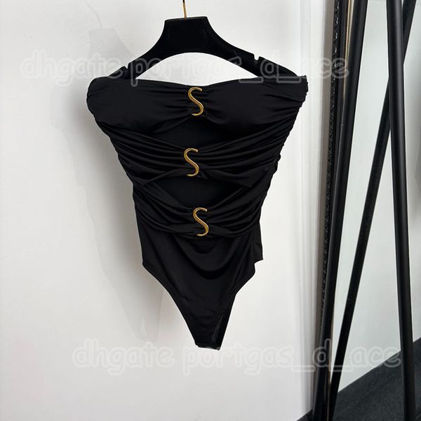 Designer Charming Hollow Bodysuit Tanks Women Black Sleeveless Leopard Sexy Night Club Party Playsuit - Apparel - denook