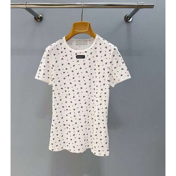 Womens T Shirts Designer Lady Tshirts Shorts Tees Summer Breathable Tops Patterns Flowers Shirt With Budge Letters Design Short Sleeves Size S-2XL - Apparel - denook