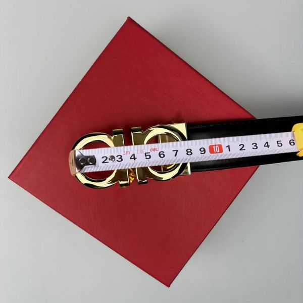 Belt For Men Women luxury Ceinture Luxe Genuine Leather Jeans Classic Black Letter Belts Metal Smooth Buckle Waistband Popular Trendy Mens Belt with box - Fashion Accessories - denook