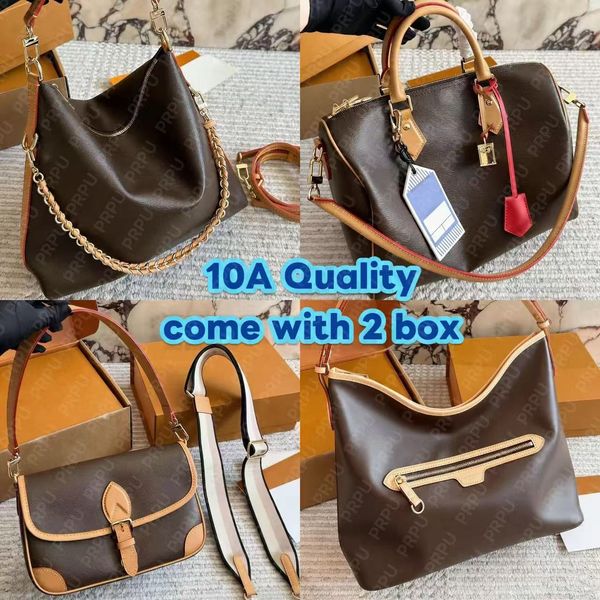 Luxury Genuine Leather Shoulder Bag Women Vintage Boston Crossbody Handbags Rich Texture Large Capacity Commuting Tote Fashion Purse Travel Bag Womens Purse PRPU - Bags, Luggage & Accessories - denook