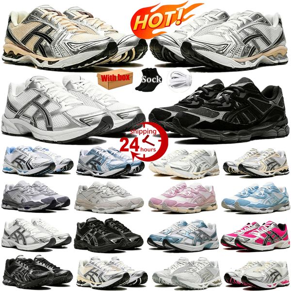 Designer Running Shoes Gels Nyc Mens Womens Cream Solar Power Pure Sier Outdoor Sneakers Sports Athleisure Trainers Fashion Daily Outfit With Box 36-47 - Shoes & Accessories - denook