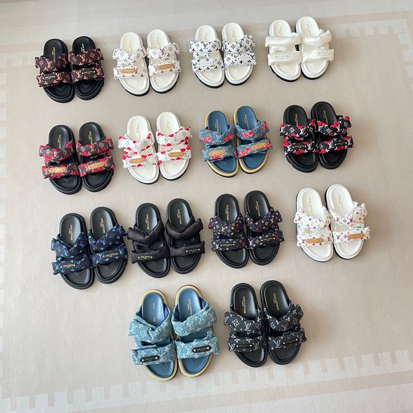 Louis Vuitton x Takashi Murakami Chinelo Pool Pillow Platform Slide Sandals For Women Thick Non Slip Sole Casual Outdoor Beach Vacation Slippers Multiple colors - Shoes & Accessories - denook