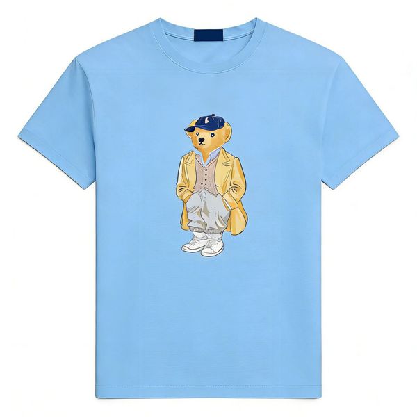 Woman Designer Bear Tshirt Spring Summer Women Cotton Tshirts Breathable Tops Fashion Short Sleeves Clothes Luxury Round Neck Tops - Apparel - denook