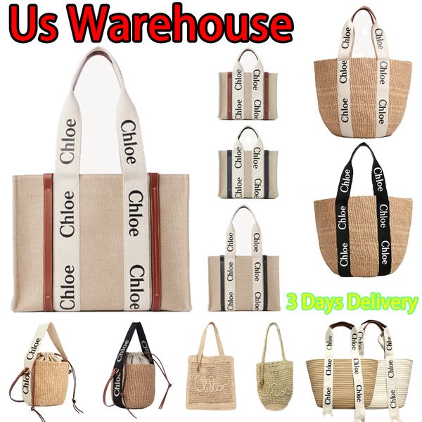 Tote Bag Designer Bag Beach Bag Large Capacity Bag Summer Woven Fabric Bag Linen Canvas Shoulder Bag Luxury Women's Handbag Beige Woody Printed Bag Handwoven Straw Bag - Bags, Luggage & Accessories - denook