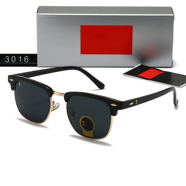 2026 Designer Sunglasses for Womens Mens Outdoor Sunglasses Shades Fashion Goggle UV400 Eyewear Classic glasses 3016 Male Sun Glasses Metal Frame gift With Box - Bags, Shoes & Accs - denook