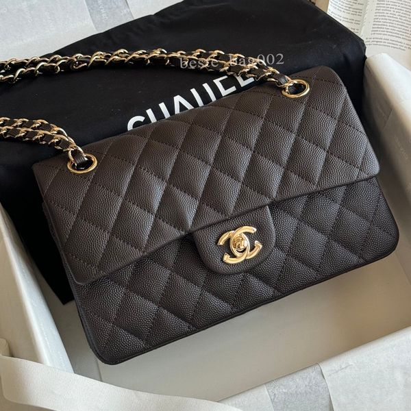 10A Caviar cf Classic Designer bags Shoulder Bag Sheepskin Women's Crossbody Bags Diamond Pattern Metal Chain Doube C Letters Flap Closure Handbag 25 bag tote bag 01 - Bags, Luggage & Accessories - denook
