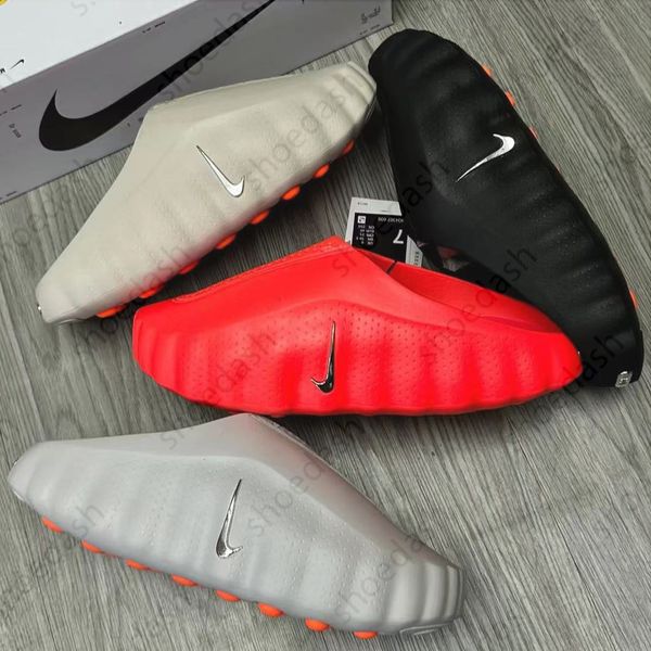 Designer Mind 001 002 Running for Men Women Pre-match Tech Comfortable Slippers Bone Solar Red Black Chrome Light Smoke Grey Fashion Shoes top quality - Shoes & Accessories - denook