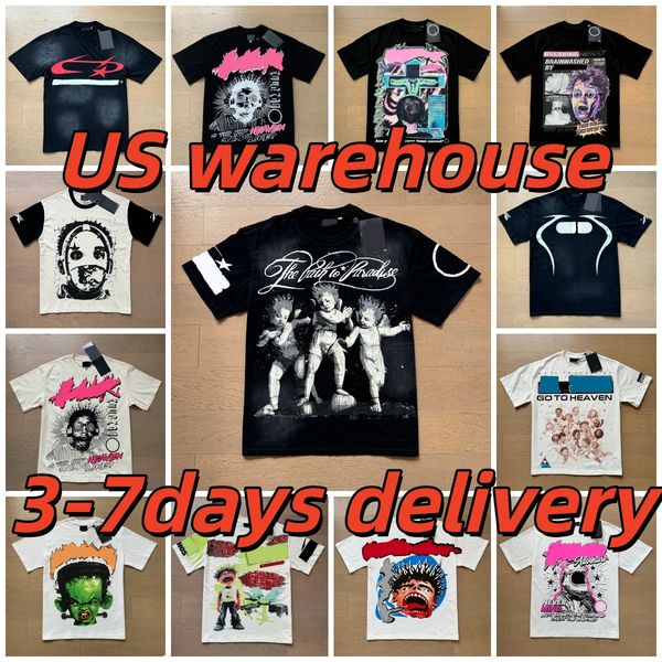 High quality designer graphic shirt Mens short sleeve designer with NFC scan new womens wash street loose round neck casuas High Streets Trendl mens shirts - Apparel - denook