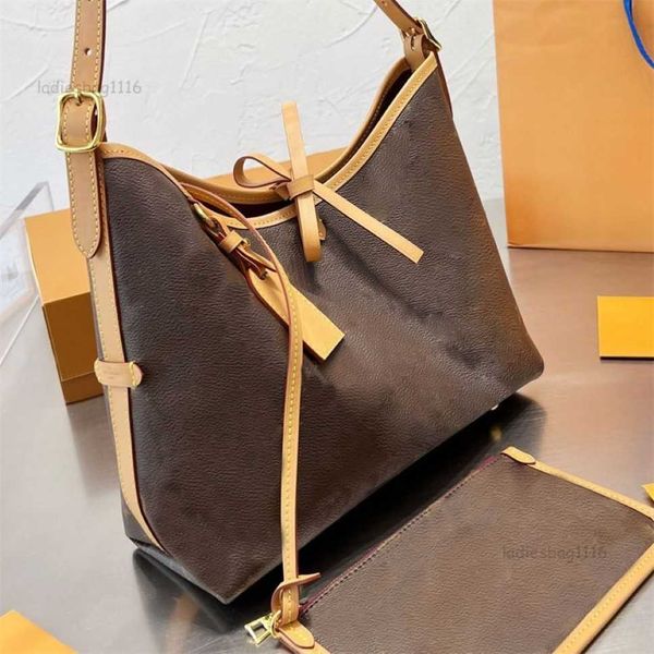 High quality Carryall Shoulder Bags Fashion MM PM Tote Bag Designer Womens Handbags Canvas Leather Vintage Carry All 2 In 1 Hobo With Wallet detachable shoulder strap - Bags, Luggage & Accessories - denook