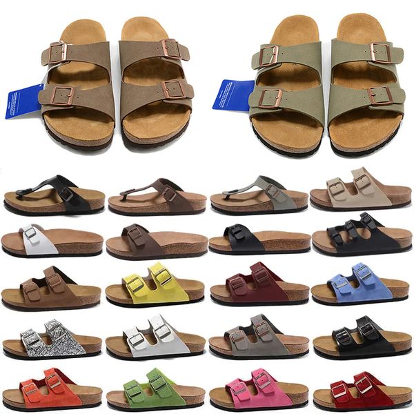 Clog Slippers Designer Clogs Sandals Summer Womens Mens Cork Slides Suede Leather Pantoufle Flip Flops Casual Scuffs Beach Shoes Size 35-46 - Shoes & Accessories - denook