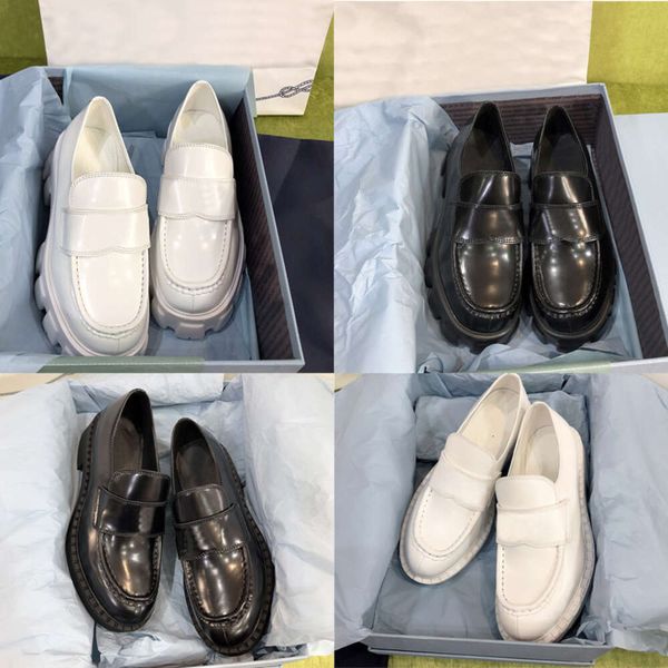 loafers designer men monolith loafer brushed leather loafers women leather shoes High quality 517 - Shoes & Accessories - denook