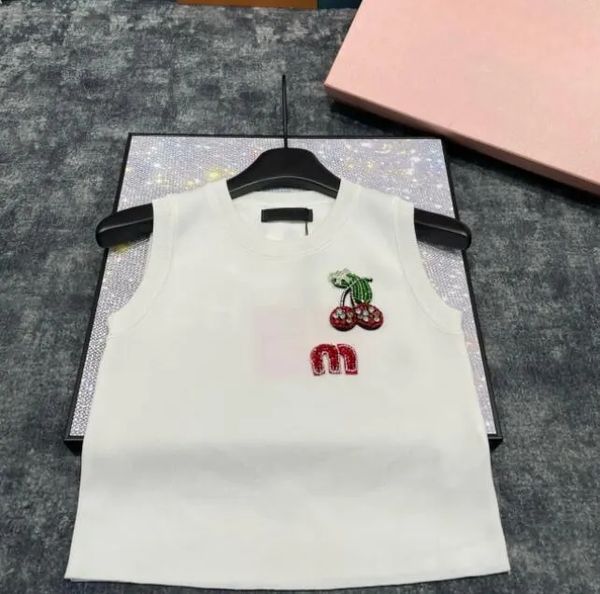 Brand Fashion Women's Tank Top Camis Embroidery Print Slim Vest Daily Casual Clothing - Apparel - denook