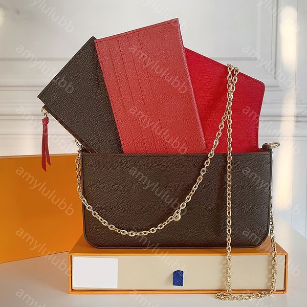 Luxury Handbags Pochette Felicie bag Shoulder Bags multi pochette designer cross body women card holder messenger bag lady purse simple fashion wallet chain flap - Bags, Luggage & Accessories - denook