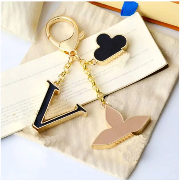 Luxury designers keychains Letters with diamonds designers keychain top Car Key Chain Women Buckle jewelry Keyring Bags Pendant Exquisite Gift 985 - Bags, Shoes & Accs - denook